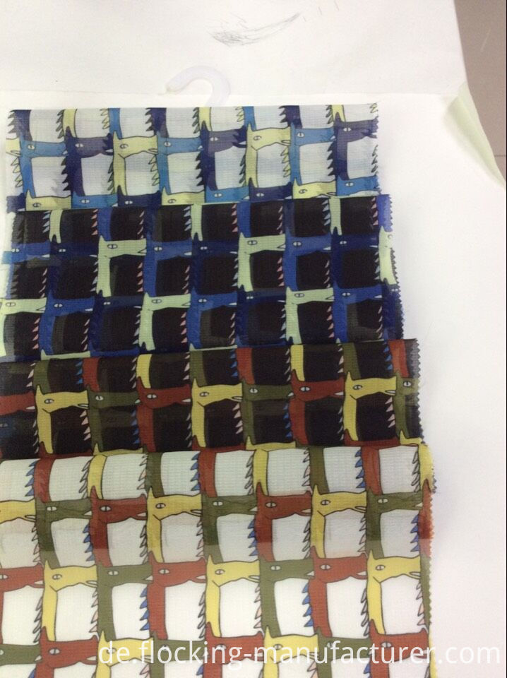 Polyester New Check Design Printed Garment Fabric